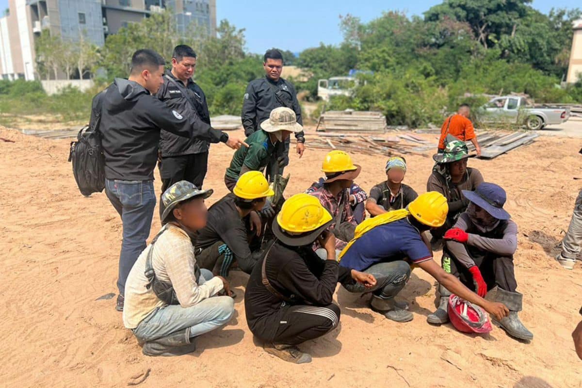 Illegal foreign workers busted in Pattaya villa scam crackdown