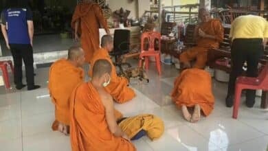 Cambodian monks disrobed in Pattaya for breaching Buddhist rules