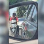 Road rage: Motorcyclist damages car mirrors in Bangkok | Thaiger