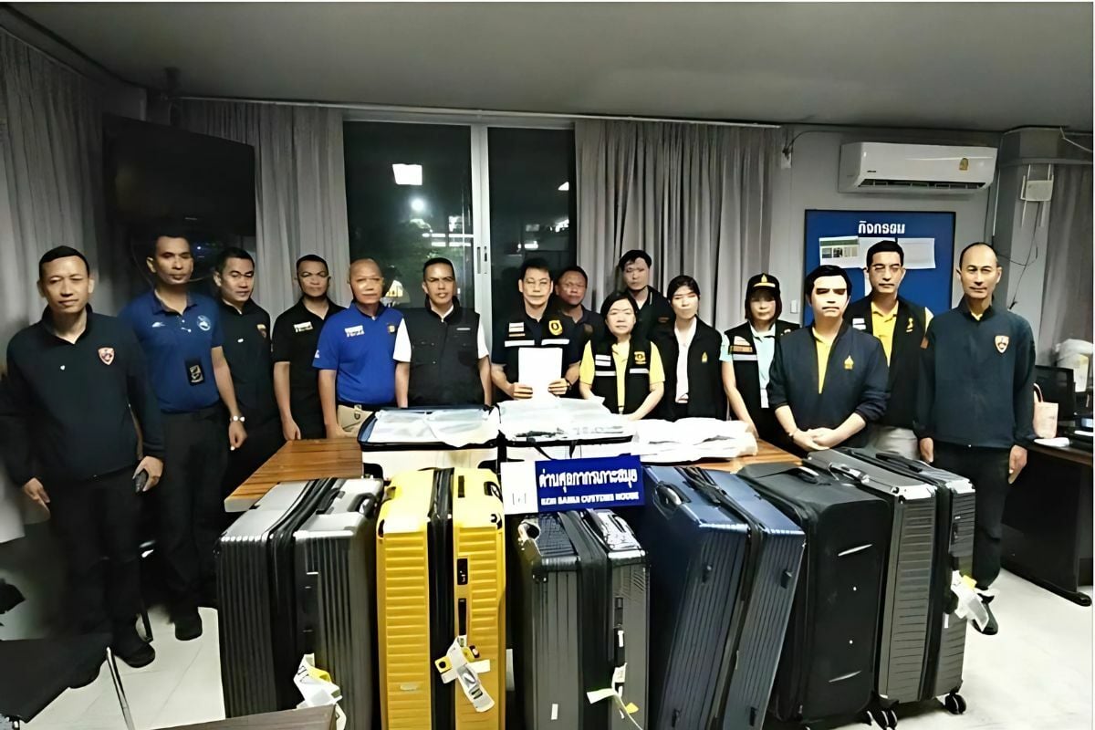 Joint operation: Foreign smugglers caught at Koh Samui Airport