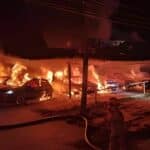 Fire at Surat Thani car dealership causes 2 million baht damage | Thaiger