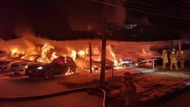 Fire at Surat Thani car dealership causes 2 million baht damage