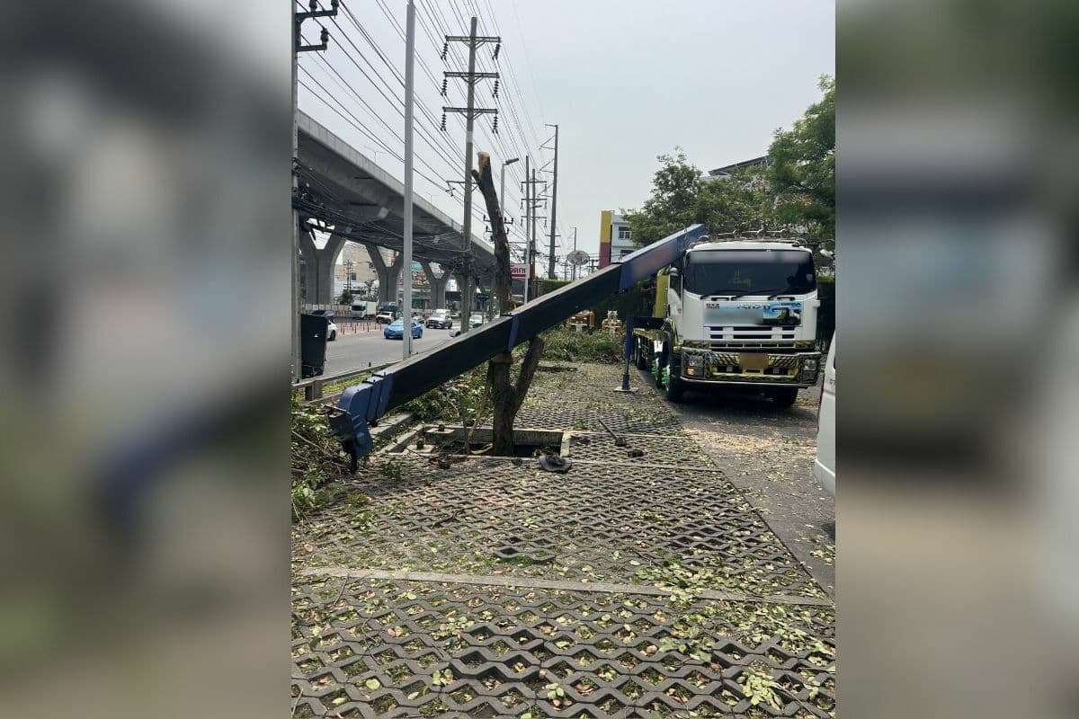 Rama II drama: Crane truck collapse severely injures man