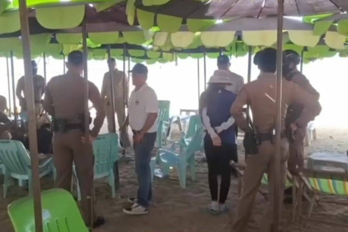 Tourists arrested for gambling via app on Jomtien Beach