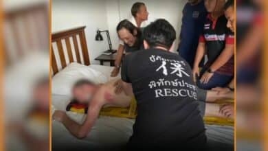 Dutch tourist runs naked in Krabi hotel, takes a tumble