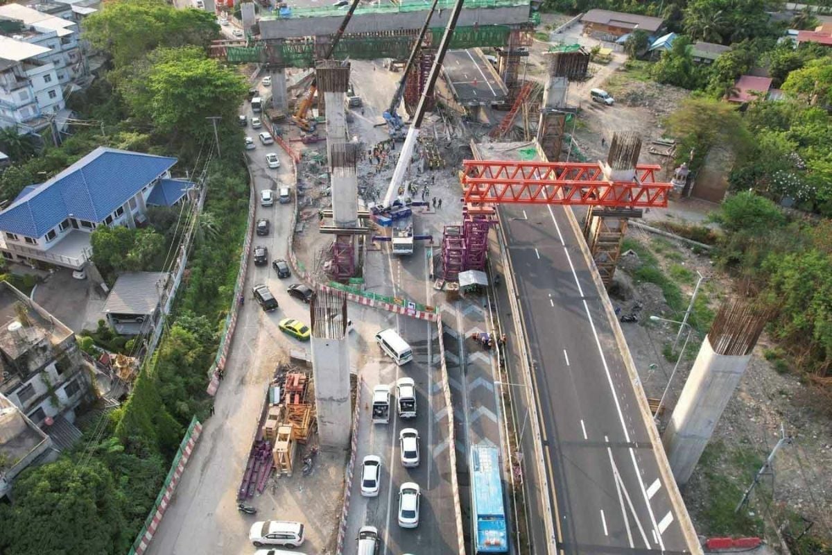 Rama II expressway lane reopens after fatal bridge collapse