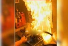 Fiery stir-fry chaos: Cook’s dish sets floating restaurant ablaze (video)