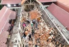 Ratchaburi temple prayer hall collapse, damage worth 8 million baht