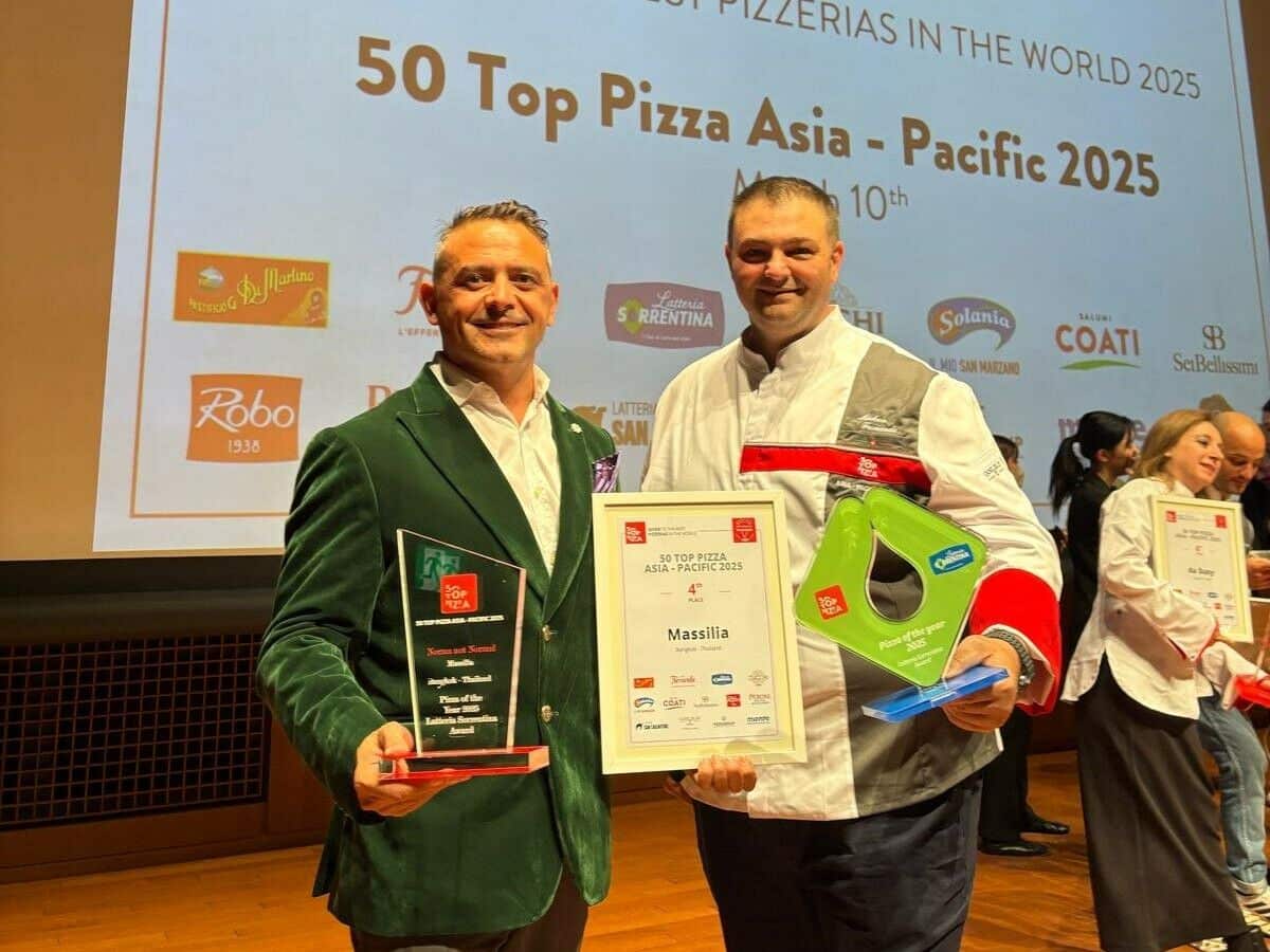 Massilia awarded Best Pizzeria in Thailand for third consecutive year