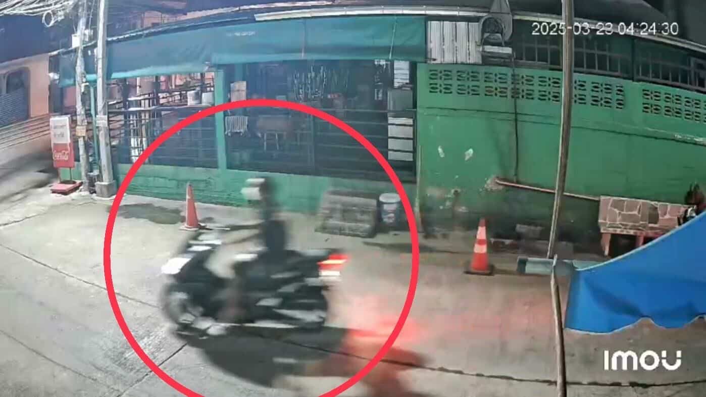 Pattaya motorbike thief crashes student’s birthday bash