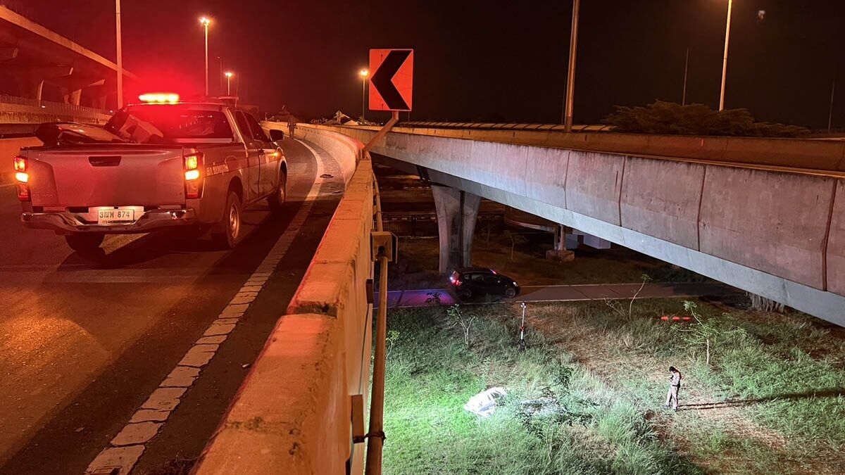 Overpass tragedy: Thai motorcyclist’s birthday ends in fatal fall