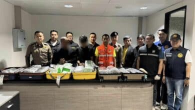 Two men detained for smuggling crystal meth worth 50 million baht