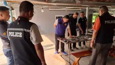 Sisaket police seize illegal firearms cache in major raid