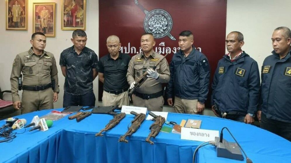 Four arrested with AK-47s bound for Phuket