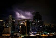 Thai and mighty: Thunderstorms roll in with a chilly twist