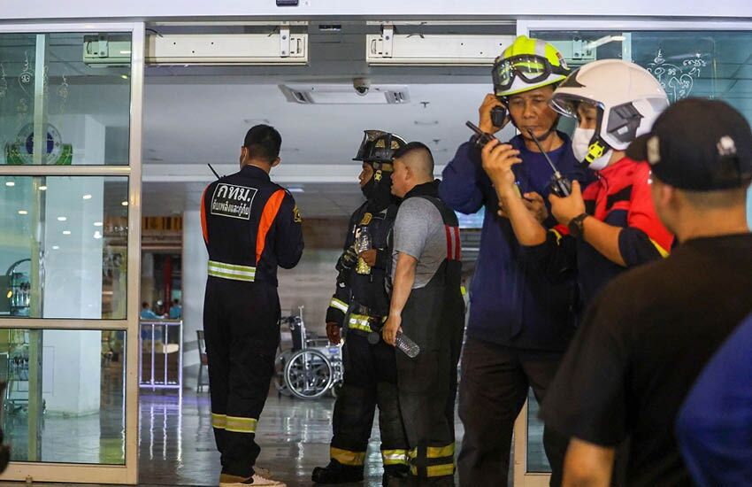 Fire sparks chaos at Bangkok hospital, patients evacuated | News by Thaiger