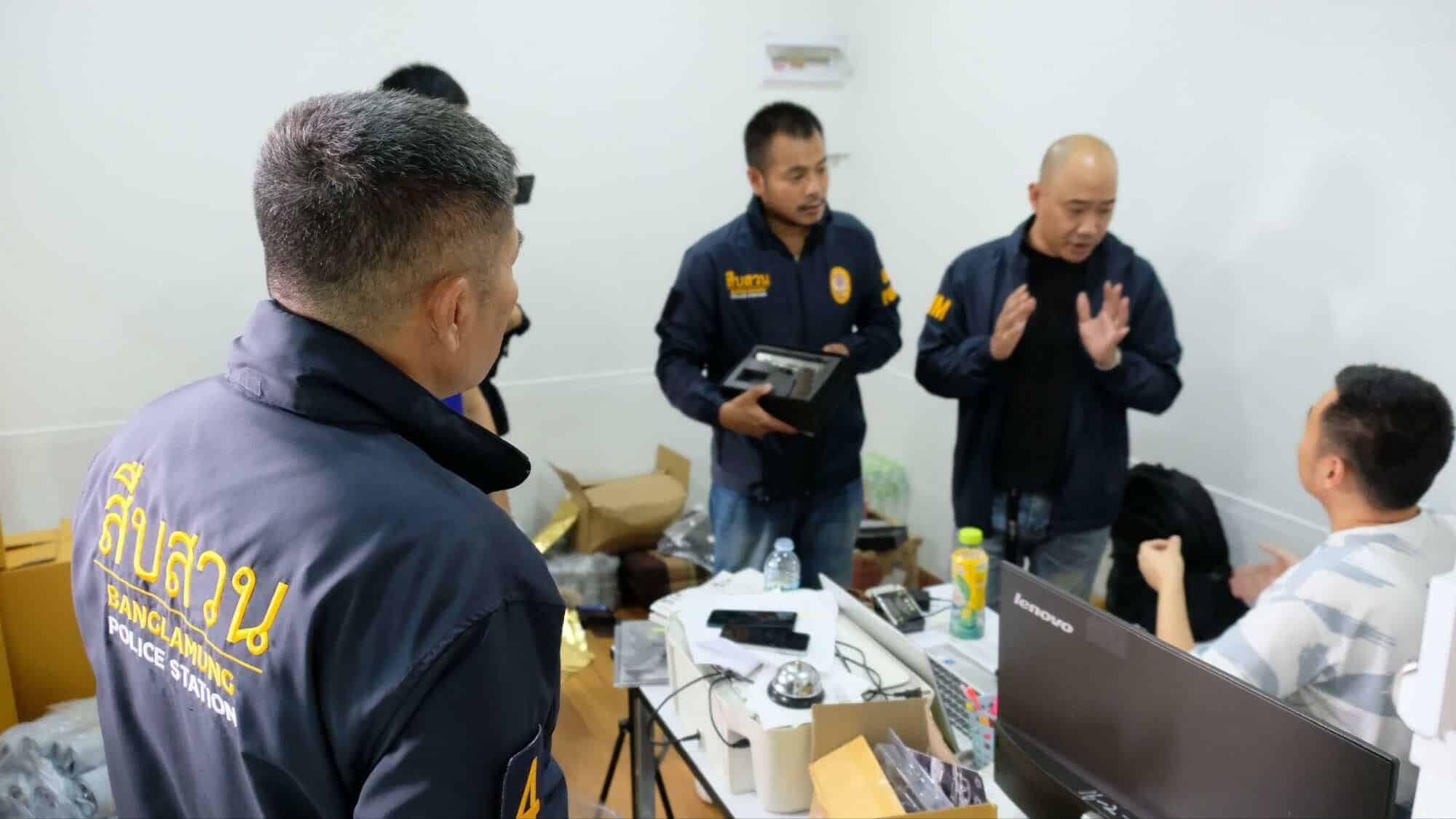 Chinese man arrested in Bang Lamung warehouse raid | News by Thaiger
