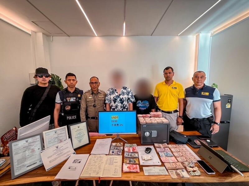 Crypto raids in Cherng Talay linked to drug trafficking and scams | News by Thaiger