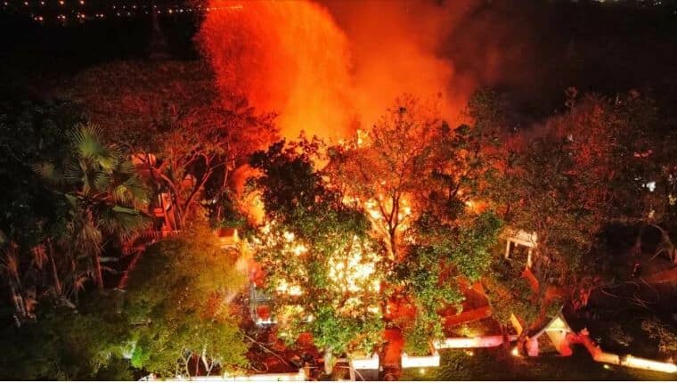 Fire breaks out at Chiang Mai's Dara Dhevi Hotel | News by Thaiger