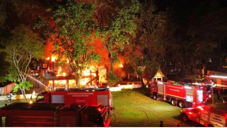 Fire breaks out at Chiang Mai's Dara Dhevi Hotel | News by Thaiger