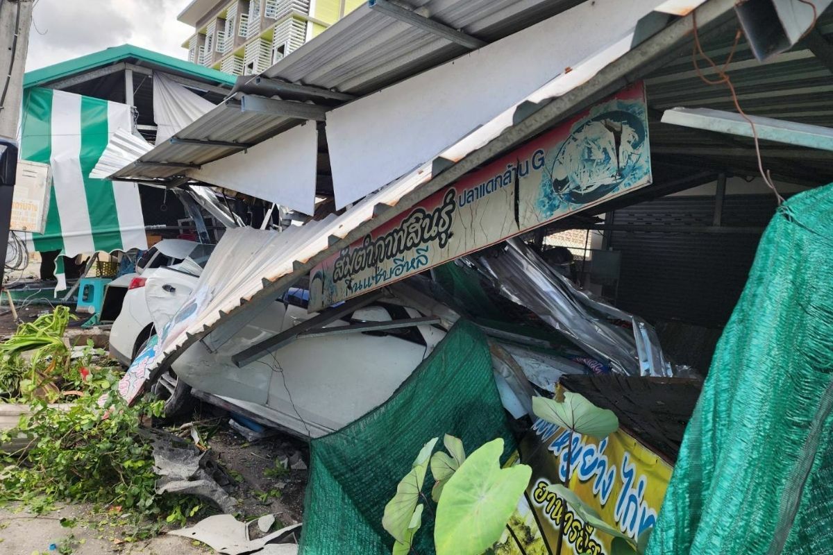 Foreigner crashes BMW into roadside restaurant