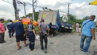 Tragic accident claims life of motorcyclist in Pathum Thani