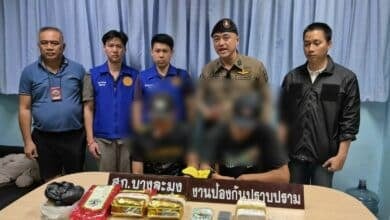 New dad and pal busted in Pattaya drug sting
