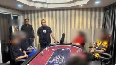 Pattaya poker faces dealt losing hand in underground bust (video)
