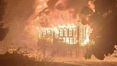 Thunderbolt sets Isaan home ablaze in terrifying storm (video)