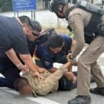 Woman attacked near Sattahip beach, deranged suspect arrested