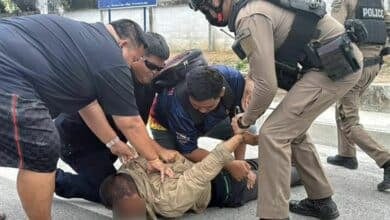 Woman attacked near Sattahip beach, deranged suspect arrested