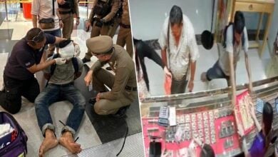 Mall brawl: Shoppers pile on gold thief after getaway fail (video)