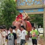 Ayutthaya ordination ceremony draws crowd with elephants