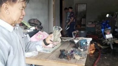 Power bank explodes, sparking fire in Chachoengsao home