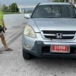 Man arrested in stolen car with fake plates bought for 40,000 baht
