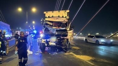 Truck collision on Kanchanaphisek Expressway causes fatality, traffic chaos