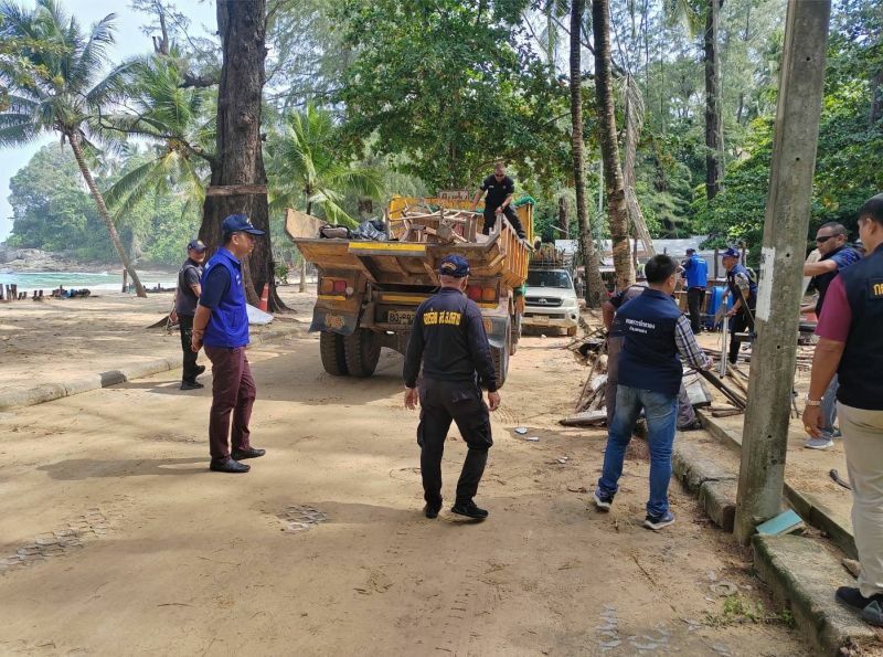 Phuket reclaims Surin Beach from illegal occupiers | News by Thaiger