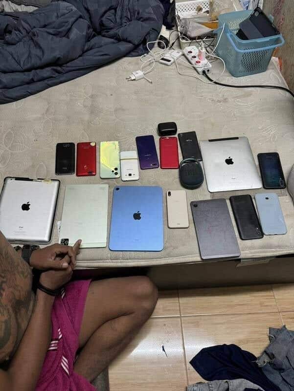 Phuket thief busted with 18 stolen gadgets including smartphones | News by Thaiger