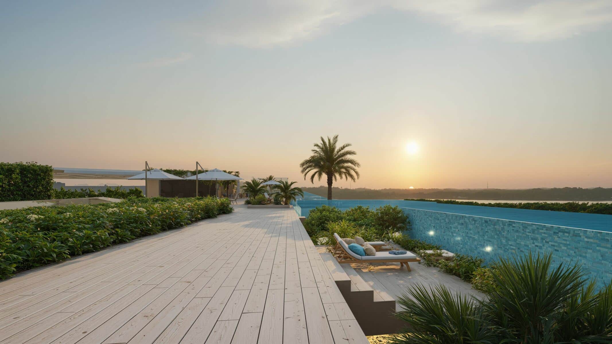 8 Atelier's rooftop pool, a currently built condo in Phuket