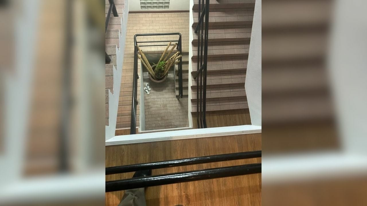 Foreign man falls staircase dies
