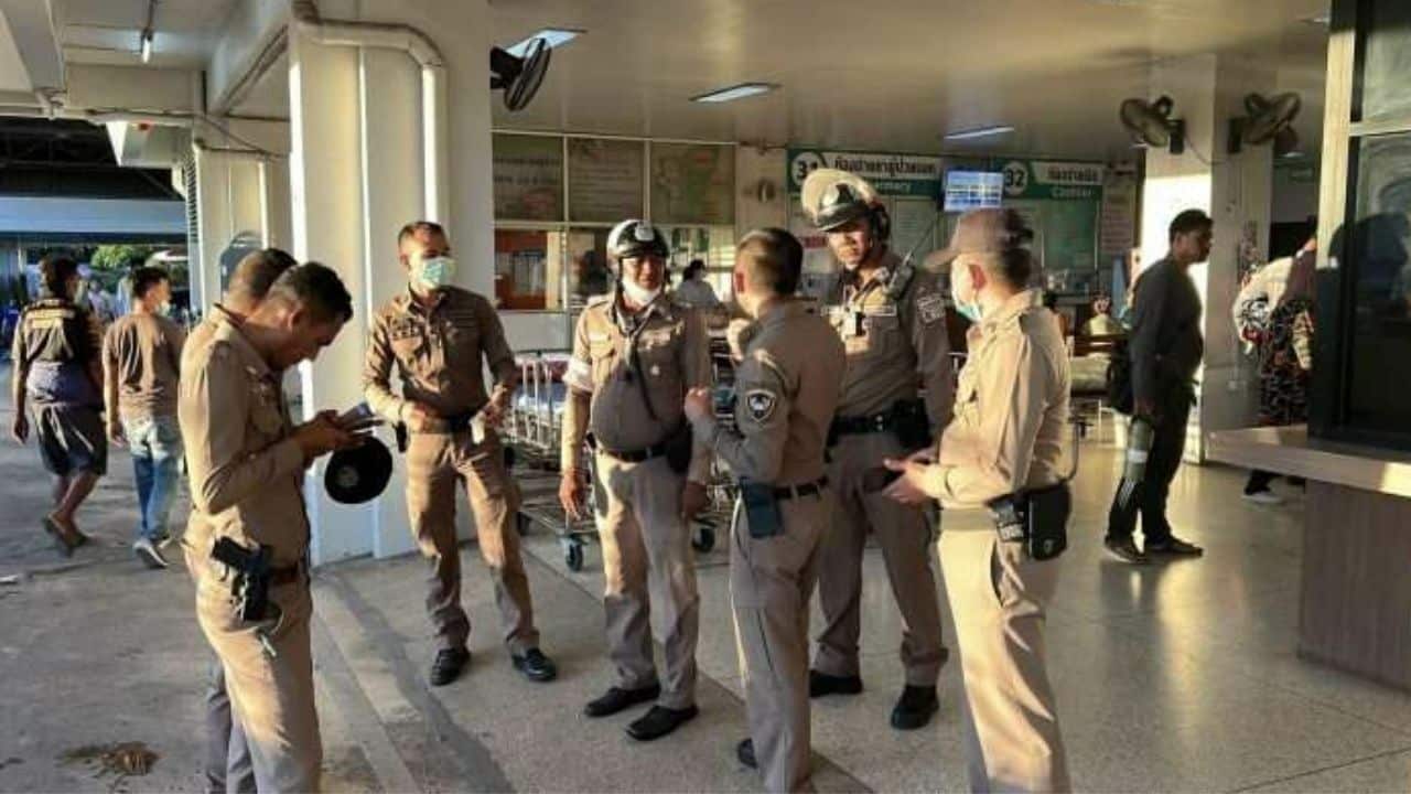 Thai police steals gold neckalce and attempts suicide