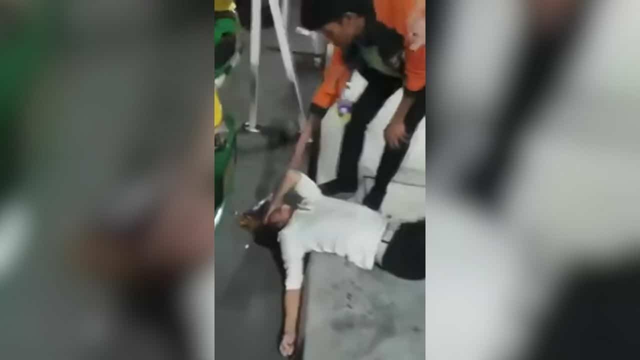 Two men attacked and tried to urinate on victim