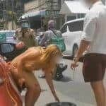 Tunisian man tries to swap clamped tyre, gets caught in the act