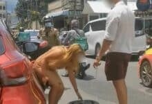 Tunisian man tries to swap clamped tyre, gets caught in the act
