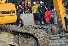 Search continues for Thai worker buried in landslide at MRT site