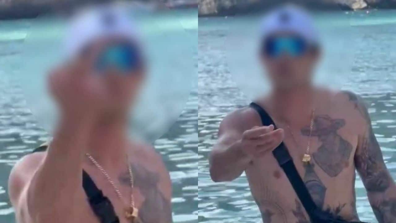 Foreign tourist fined for disrespectful act againt Thai rangers