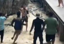 Foreign tourist flees angry mob after violating Krabi national park rules