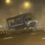 Witnesses spooked as ‘haunted truck’ moves on its own after crash
