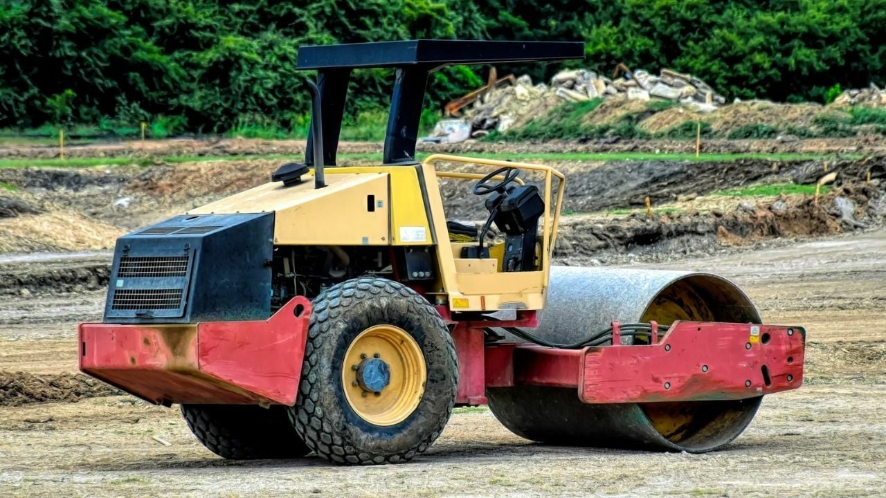 Road construction vehicle accident 