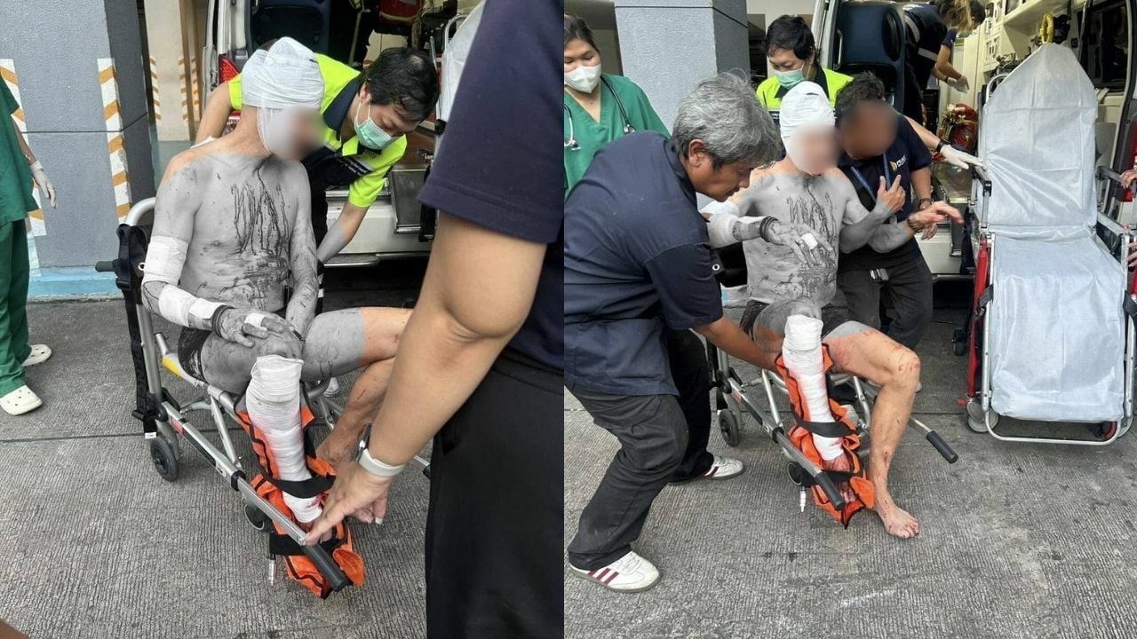 Concrete panels fall from Pattaya condo, injuring Australian man